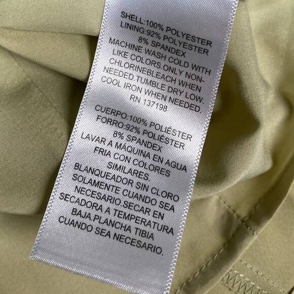 DANIELLE BERNSTEIN M sage green satin long sleeve square neck mini dress NWT B19 - Picture 4 of 6